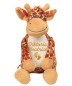 Preview: Stofftier Giraffe bestickt mit Namen